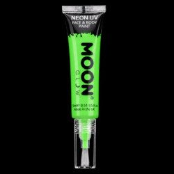 Maquillage Fluo avec Applicateur Pinceau - 15 ml - Vert