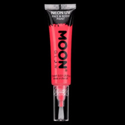 Maquillage Fluo avec Applicateur Pinceau - 15 ml - Rouge