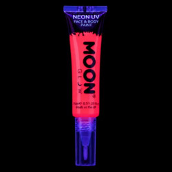 Maquillage Fluo avec Applicateur Pinceau - 15 ml - Rouge