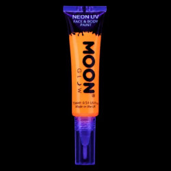 Maquillage Fluo avec Applicateur Pinceau - 15 ml - Orange