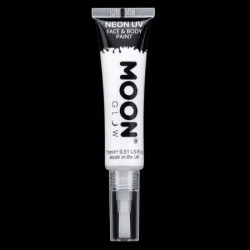 Maquillage Fluo avec Applicateur Pinceau - 15 ml - Blanc
