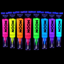 Pack 8 Maquillages Fluo avec Applicateur Pinceaux